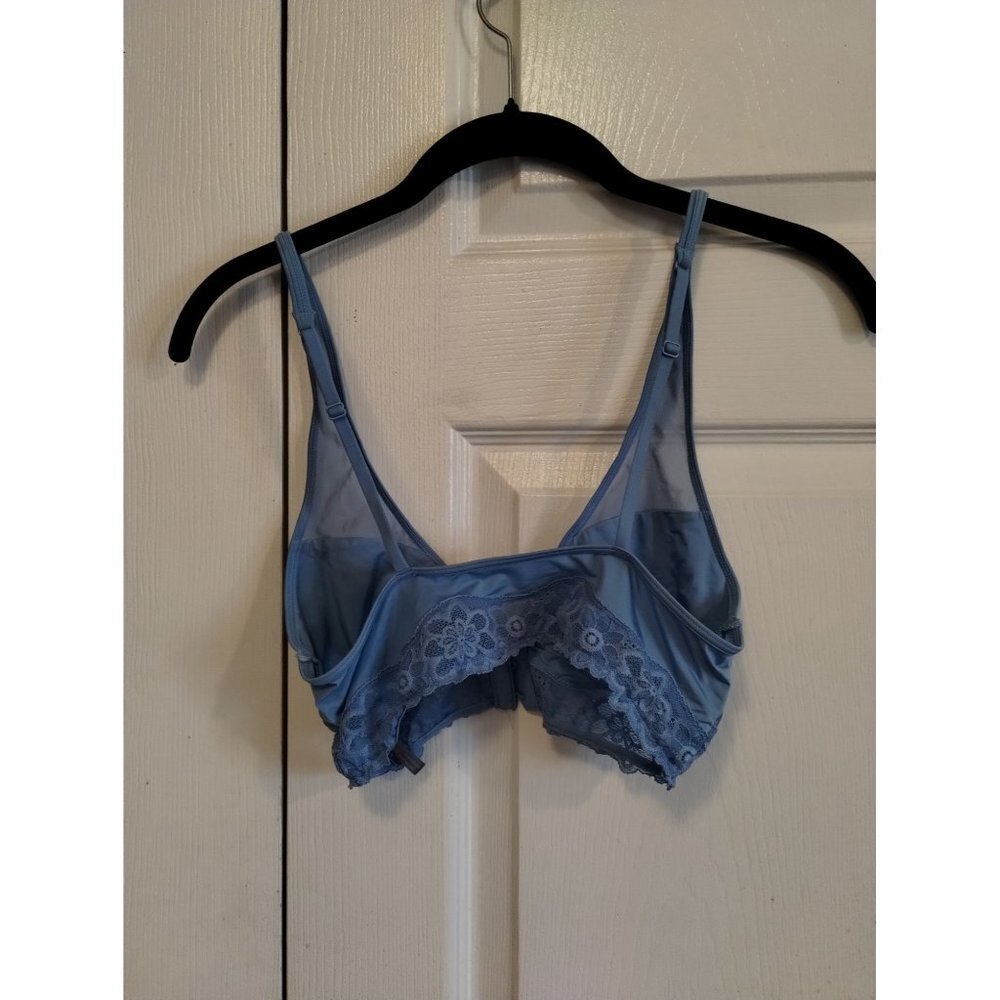 Arie light blue silky feel mesh strap bra - Picture 2 of 5